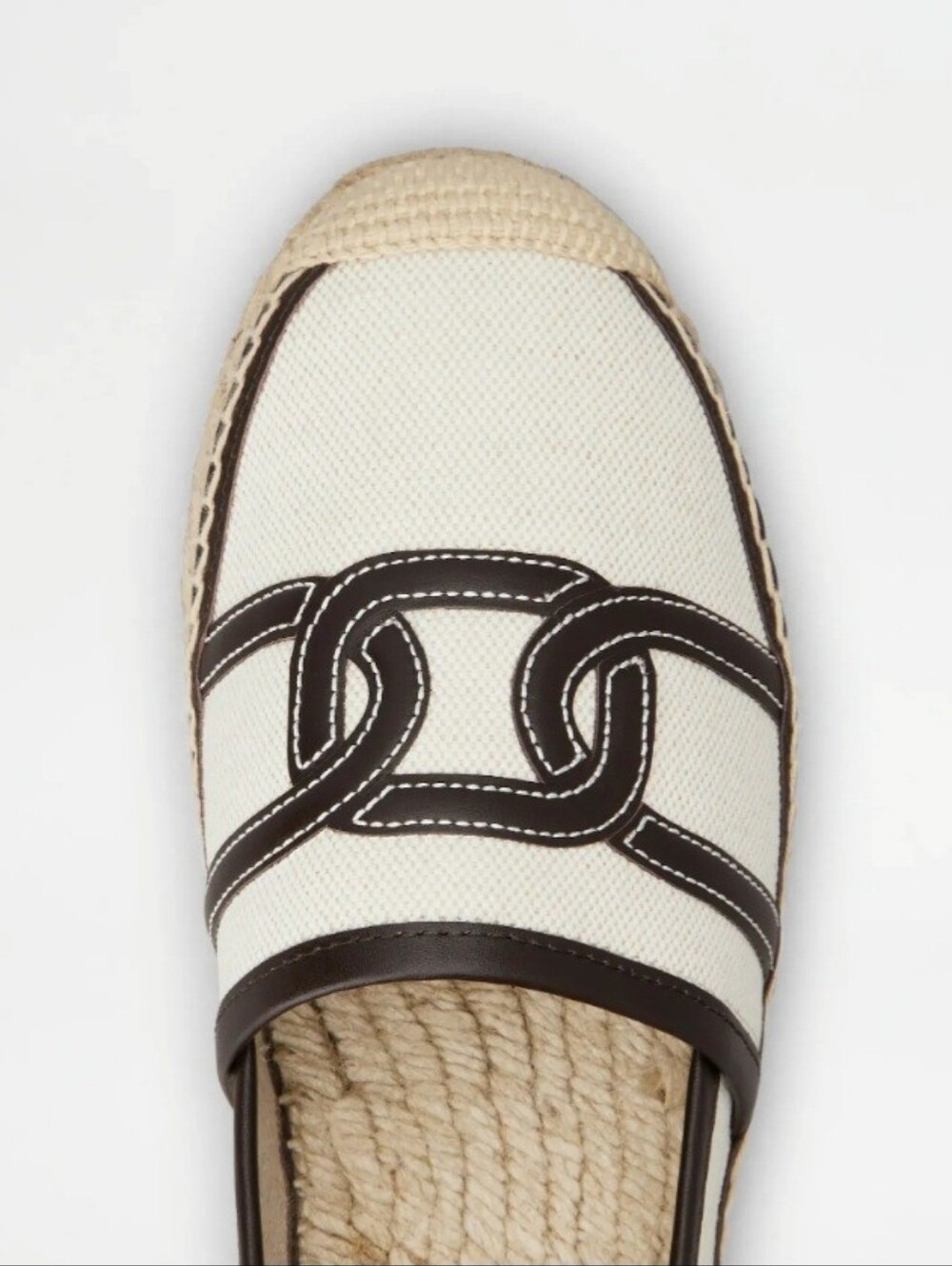 TOD'S Kate Chain-Pattern Espadrilles